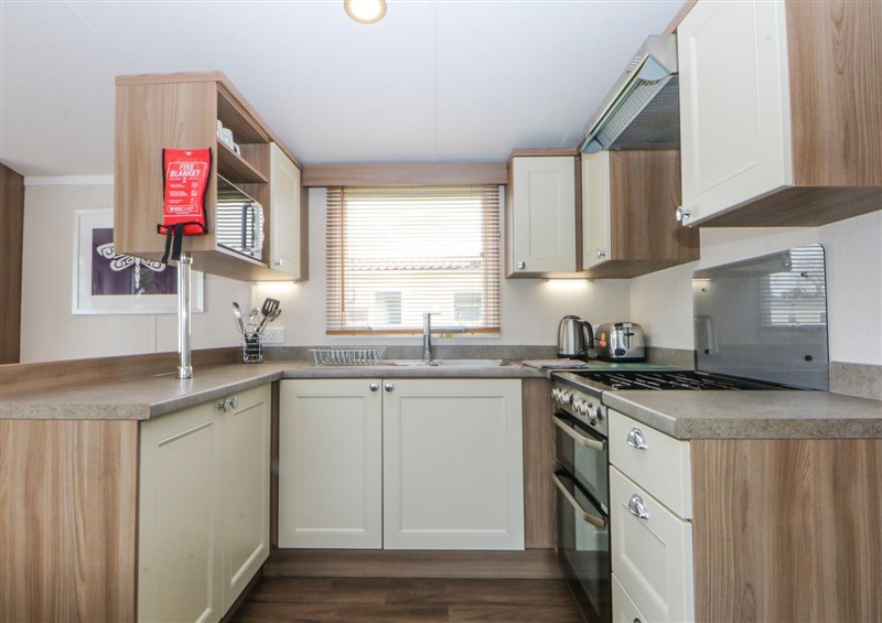Kitchen at 49 Cader Idris, Hafan-Y-Mor Holiday Park, Pwllheli