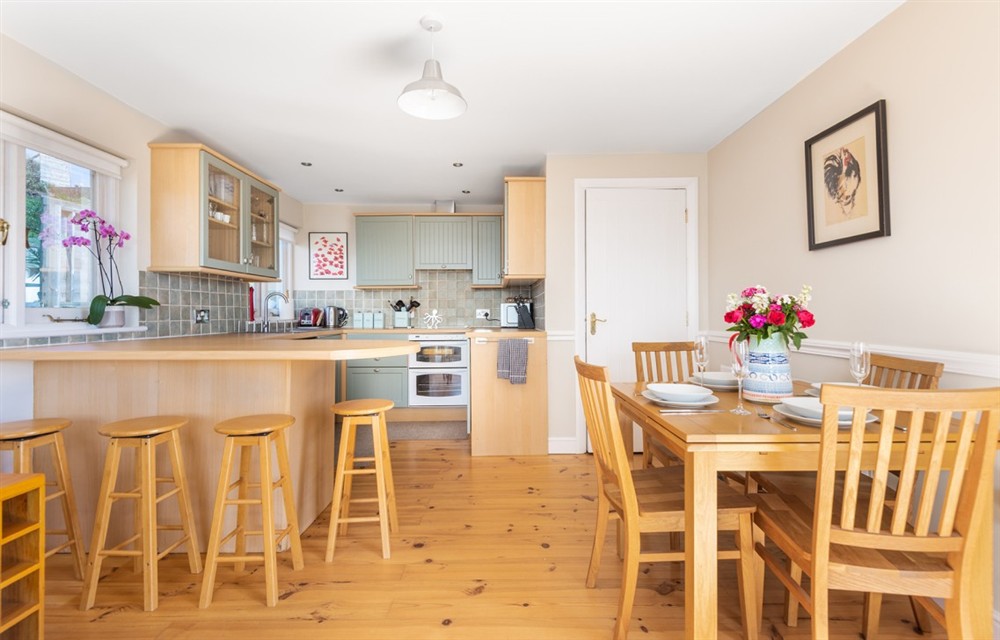 Kitchen at 5 Armada House in Hope Cove
