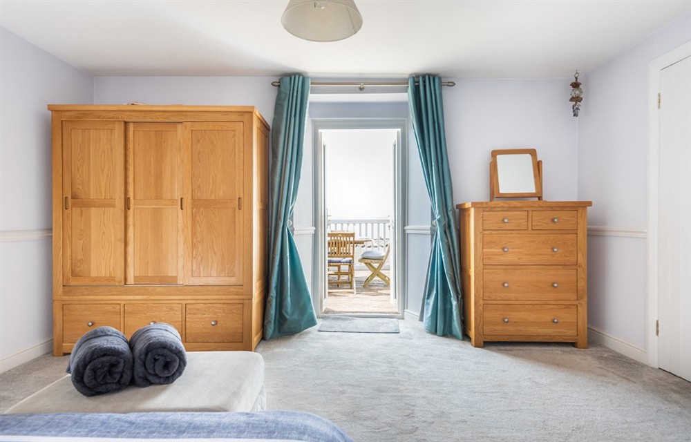 One of the bedrooms at 5 Armada House in Hope Cove