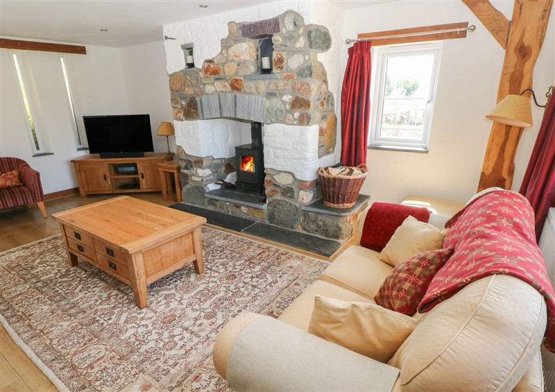 Relax in the living area at 5 Cart-Tws Bach, St Davids