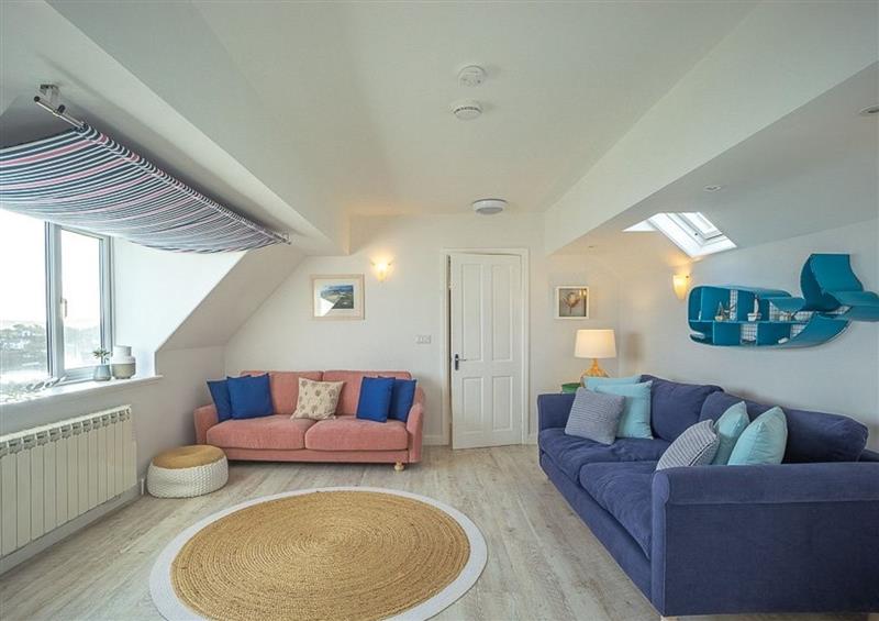 This is the living room at 5 Craig Y Mor, Abersoch