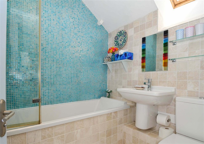 This is the bathroom at 5 Esplanade, Fowey