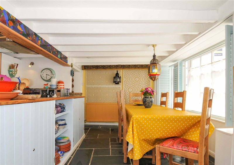 This is the kitchen at 5 Esplanade, Fowey