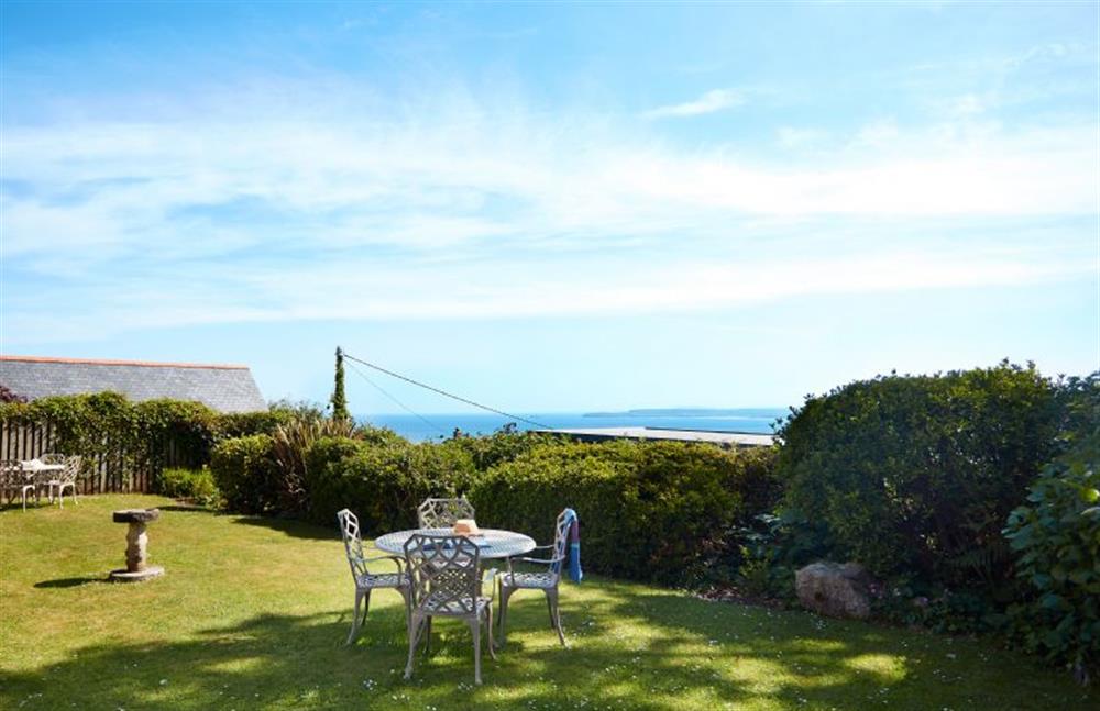 Enjoy the views of the ocean from the communal garden at 5 Fernhill, Carbis Bay