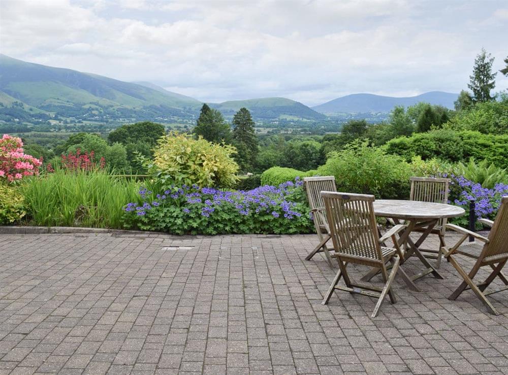 Magnificent landscape views for sitting out area at 5 Ladstock Hall (Deluxe) in Keswick, Cumbria