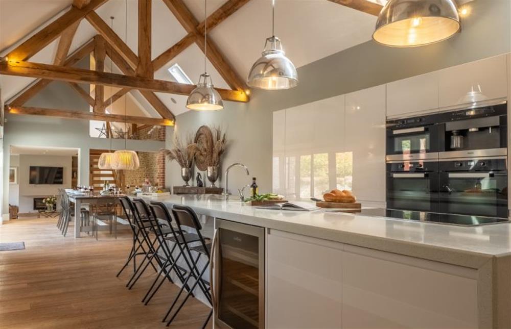 The kitchen, with center island  at 5 Manor Farm Barns, Brancaster