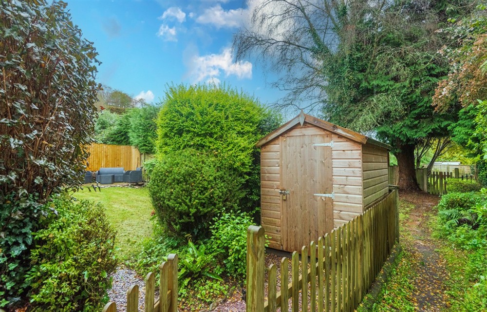 Enjoy the garden at 5 Orchard Terrace in Slapton