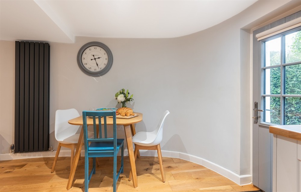 The dining area at 5 Orchard Terrace in Slapton
