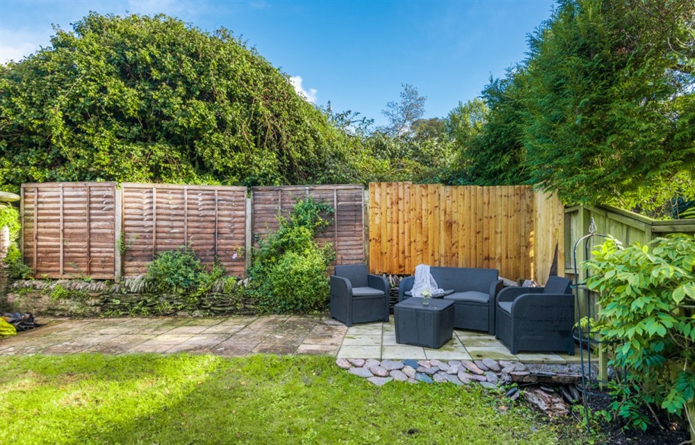 The garden at 5 Orchard Terrace in Slapton