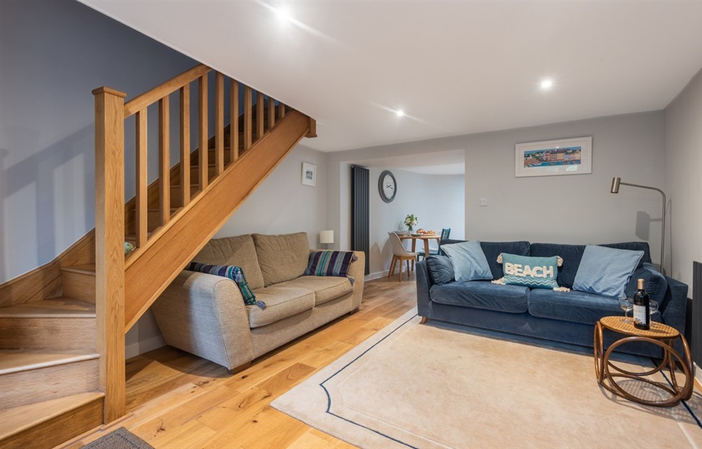 The living area at 5 Orchard Terrace in Slapton
