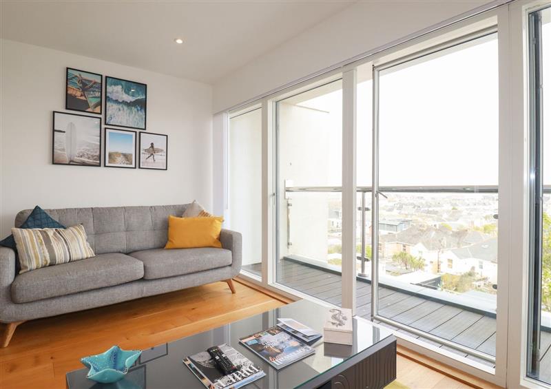 The living area at 5 Quay Court, Newquay