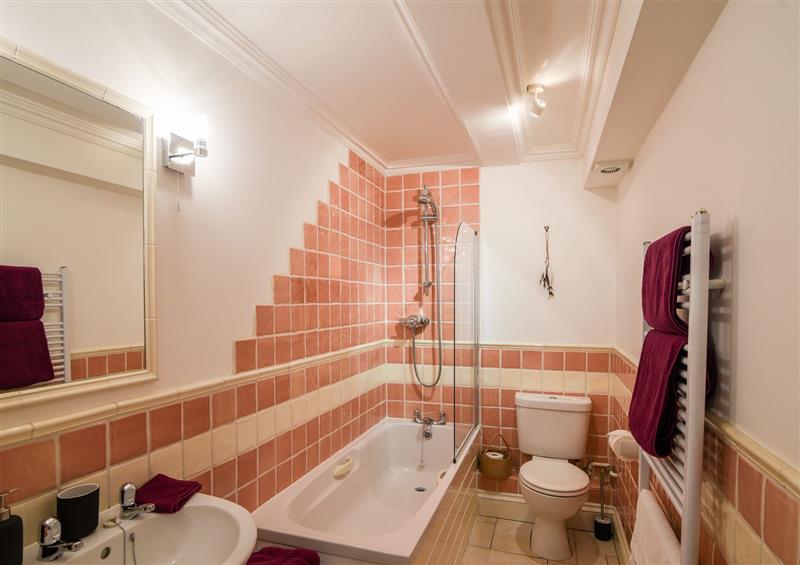 This is the bathroom at 5 St Michaels House, Lyme Regis