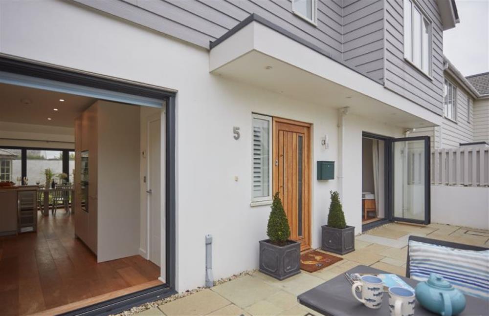 Expand your space with the bi folding doors at the front of the property at 5 The Sands, Polzeath