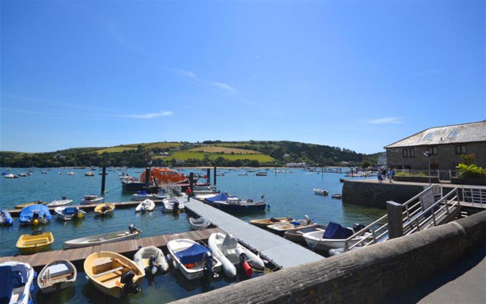 The incredible view from the patio at 5 Victoria Place in Salcombe