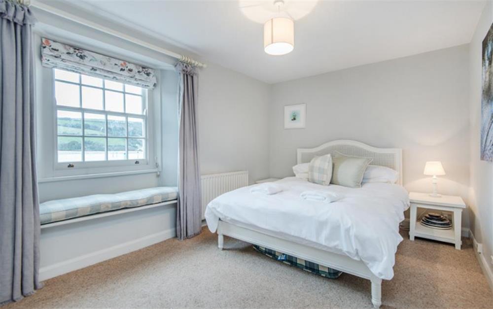 The master bedroom with estuary views at 5 Victoria Place in Salcombe