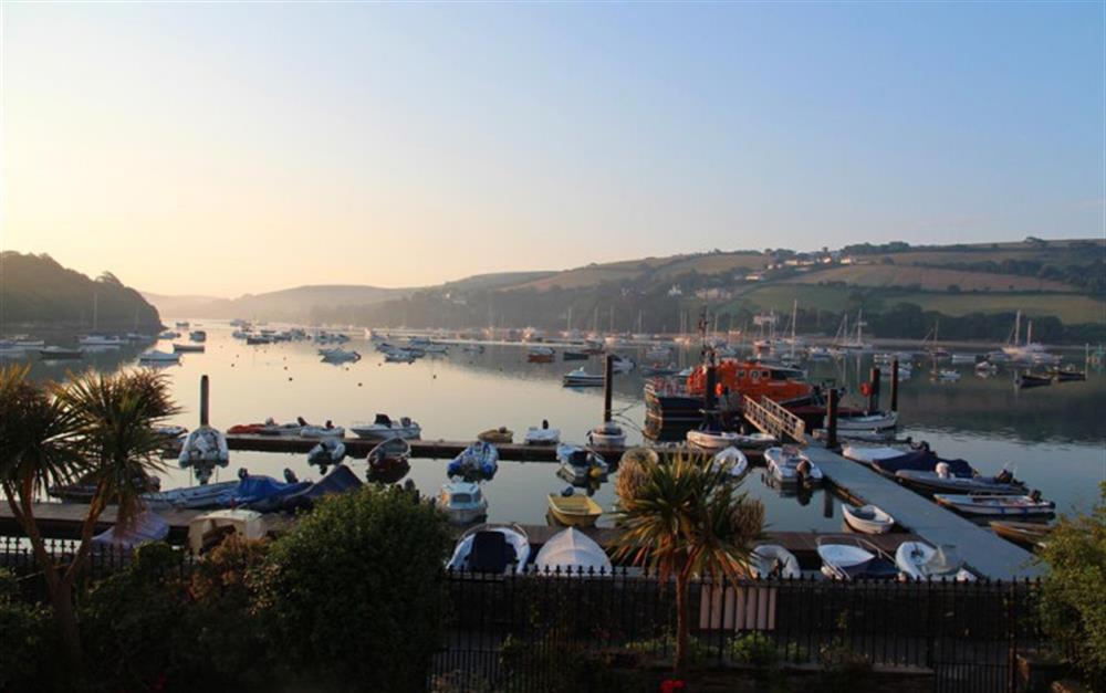 The view at sunrise at 5 Victoria Place in Salcombe