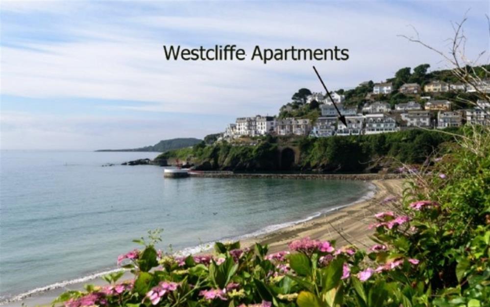 The setting at 5 Westcliff Apartment in Looe
