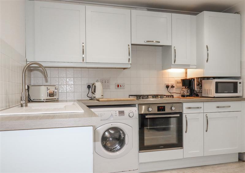 This is the kitchen at 50 Bezant Place, Newquay
