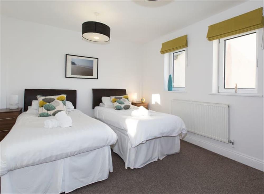 Twin bedroom at 50 Bredon Court in Newquay, North Cornwall