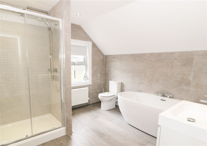 The bathroom at 51 Trinity Avenue, Llandudno