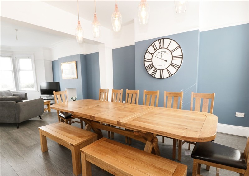 This is the dining room at 51 Trinity Avenue, Llandudno