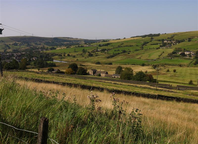 Rural landscape at 52 Delph Road, Denshaw near Delph