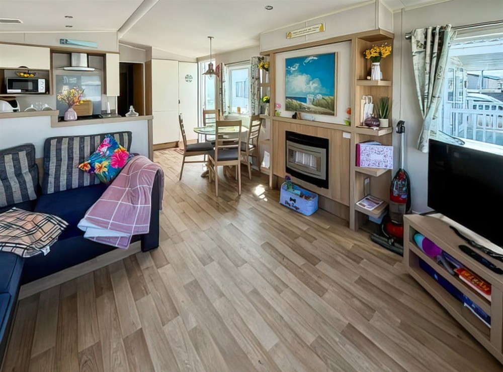Open plan living space at 53 Winkups in Towyn, Clwyd