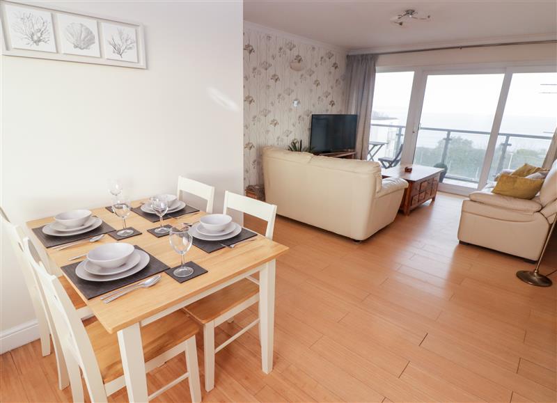 The living area at 54 Croft Court, Tenby