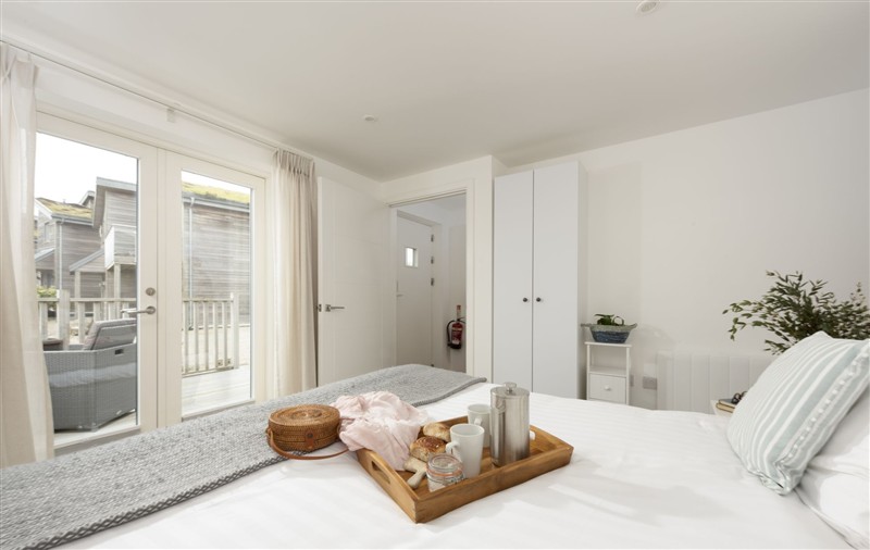 One of the bedrooms at 55 Una, Cornwall