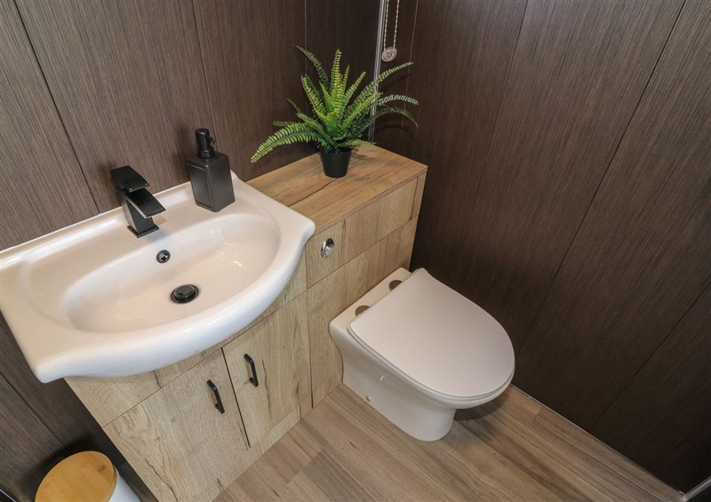 This is the bathroom at 56 Cherry Park Chalet, Chapel St Leonards