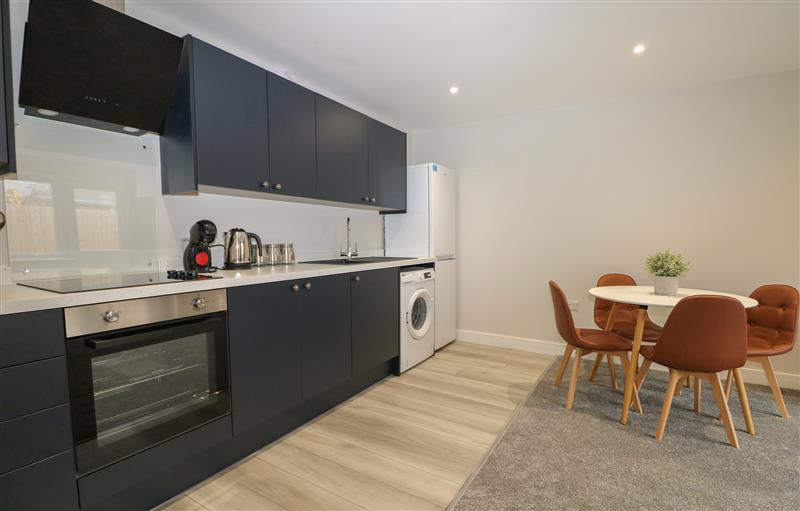 Kitchen at 5A One Bed Apartment with patio and  private entrance, Seaford
