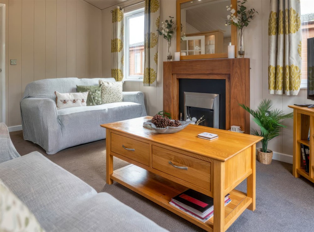 Living area at 6 Atlantic Crescent in Ilfracombe, Devon
