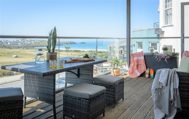 Outside at 6 Azure, Cornwall