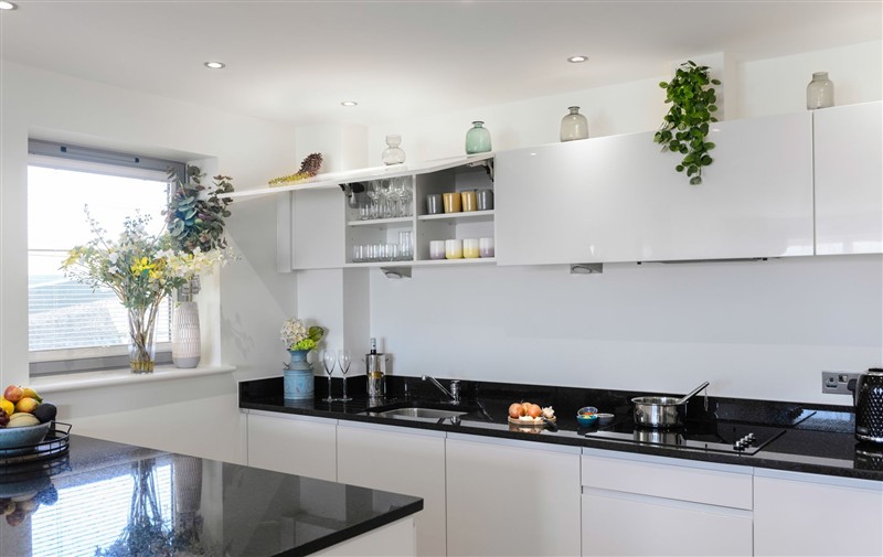 The kitchen at 6 Azure, Cornwall