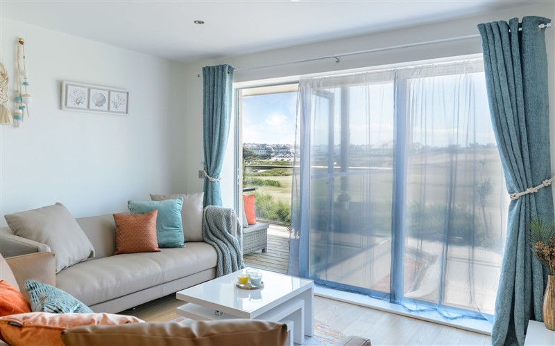 This is the living room at 6 Azure, Cornwall