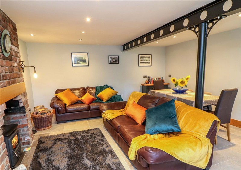 The living room at 6 Brook Court, Thulston near Derby