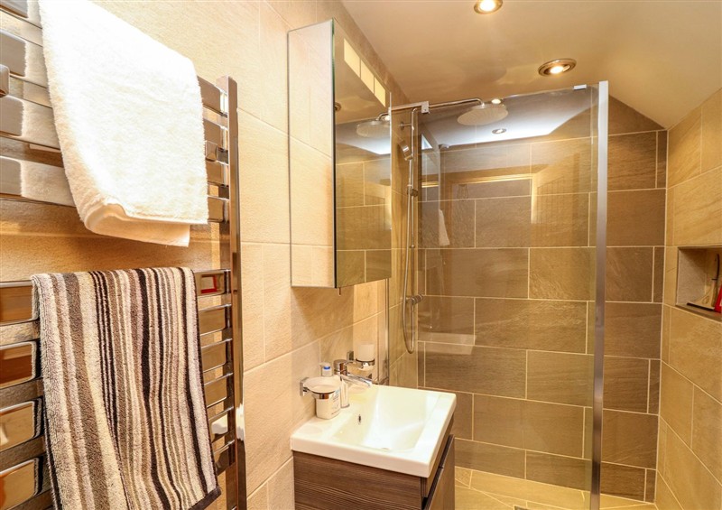 This is the bathroom at 6 Brook Court, Thulston near Derby