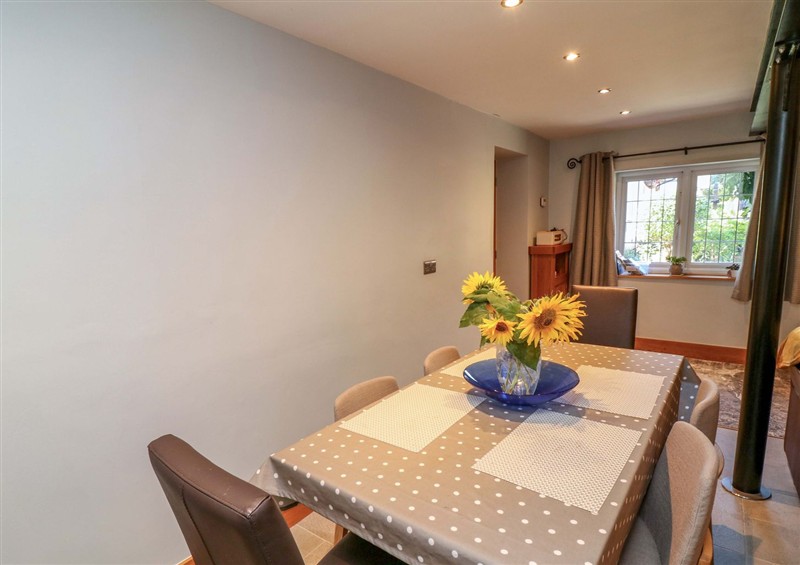This is the dining room at 6 Brook Court, Thulston near Derby