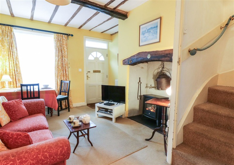 The living room at 6 Church Lane, Llanidloes