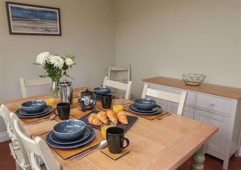 The dining room at 6 Gravel Hill, near Burnham Market