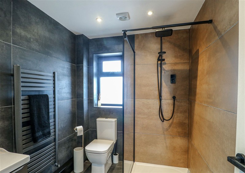 This is the bathroom at 6 Gwelfor Estate, Cemaes Bay