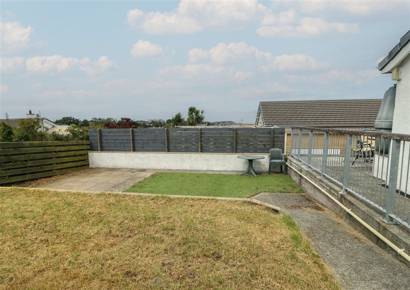 This is the garden at 6 Gwelfor Estate, Cemaes Bay
