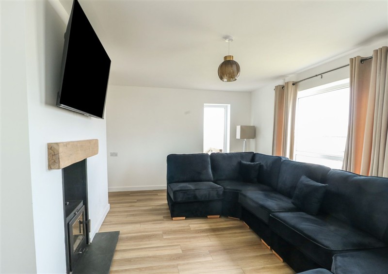 This is the living room at 6 Gwelfor Estate, Cemaes Bay