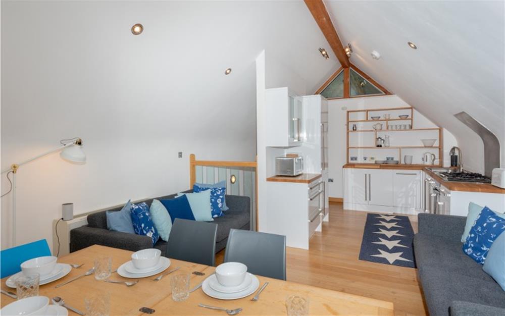 Another look at the open plan living area at 6 Harbour Yard in Salcombe