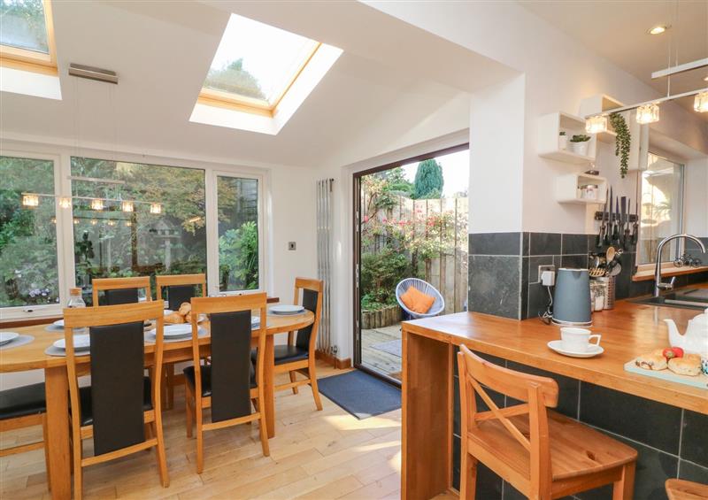 The dining area at 6 Knowle Gardens, Combe Martin