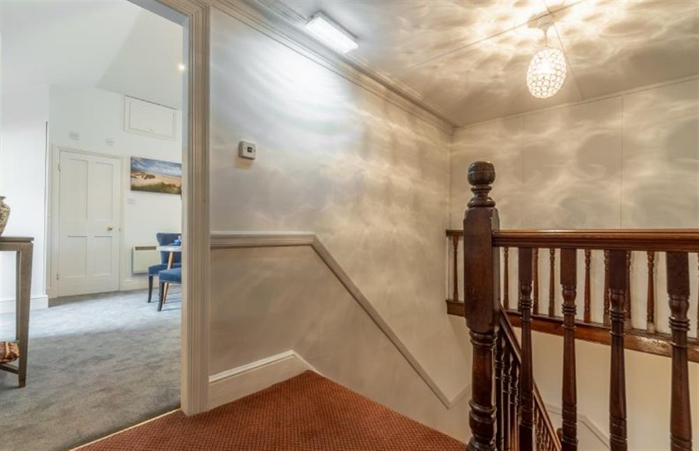 Second floor landing and entrance to Apartment 6 at 6 Monteagle House, Wells-next-the-Sea