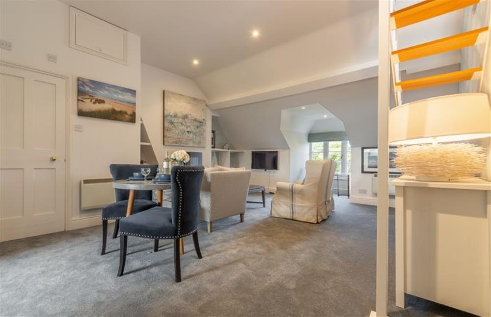 Second Floor: Open-plan living area at 6 Monteagle House, Wells-next-the-Sea