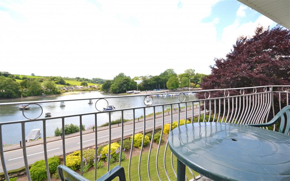 The balcony enjoys fabulous views! at 6 Riverside in Kingsbridge