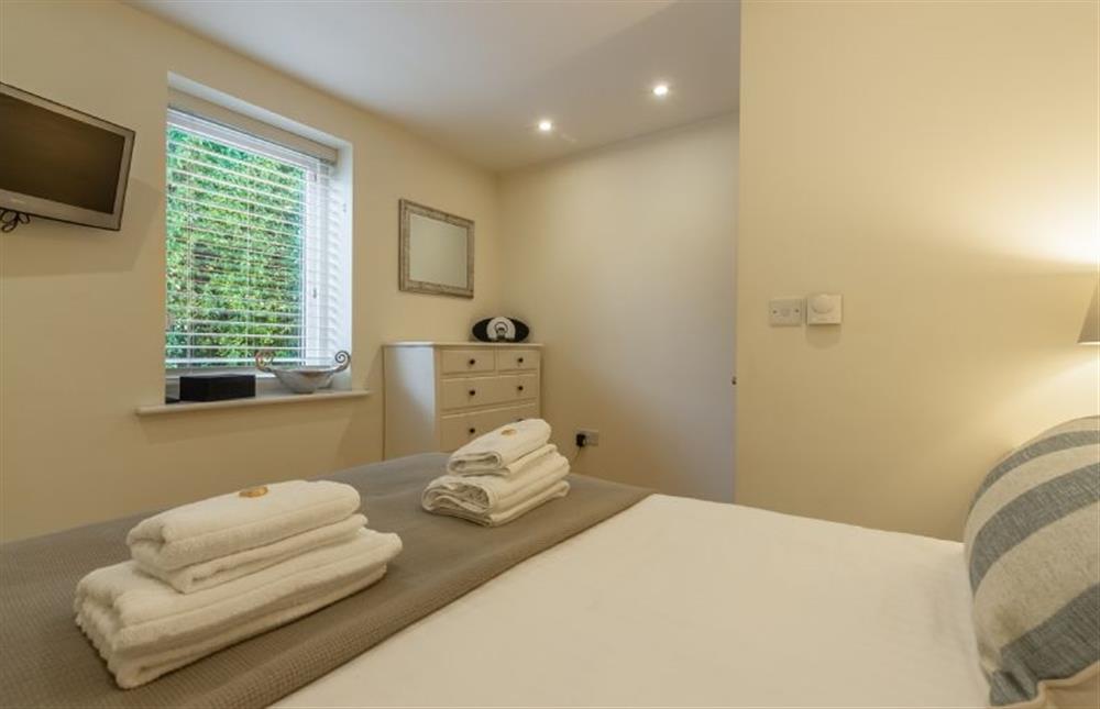 Bedroom two has a wall mounted Smart television at 6 Sandy Lane, Carbis Bay
