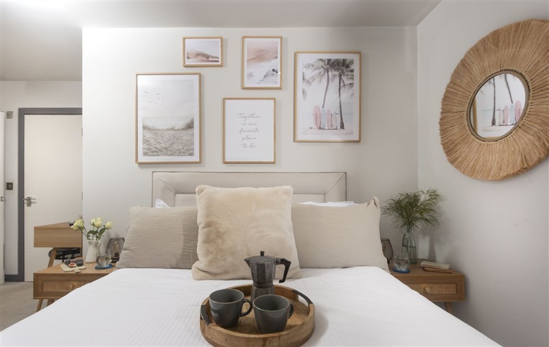 A bedroom in